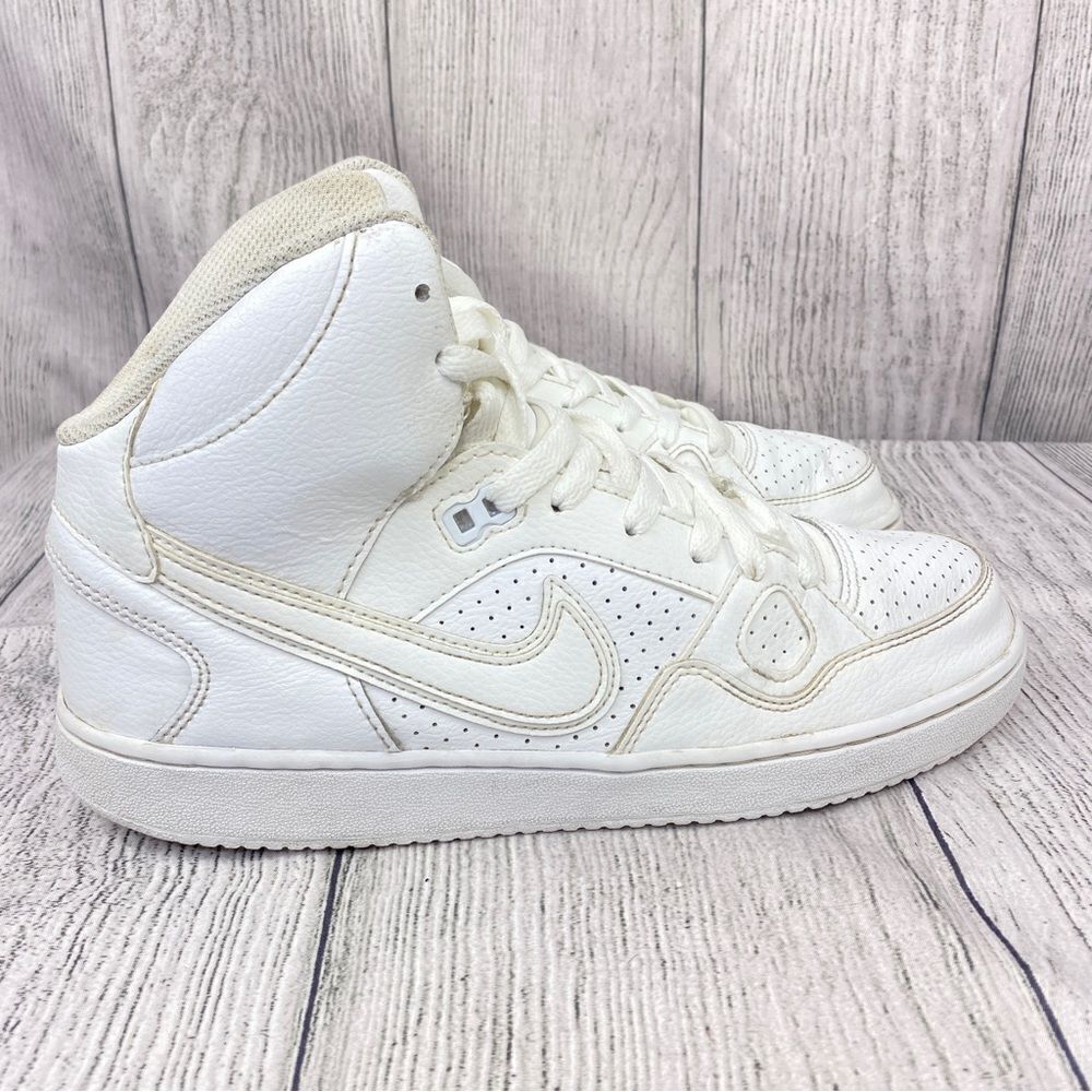 Nike Son Of Force Mid Sneaker Shoes White Big Kids 7Y 615158-109
